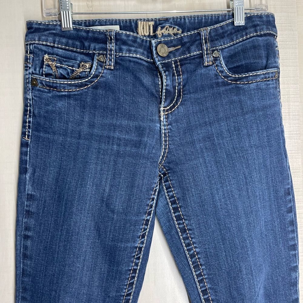 Kut from the Kloth Farrah Baby Bootcut denim jeans, size 4